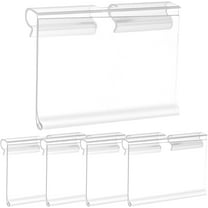 NuBliss Price Tags Label Holder, Wire Shelf Labels Clip On Plastic Sign Holder, 2.5” x 1.5", 50-Pack