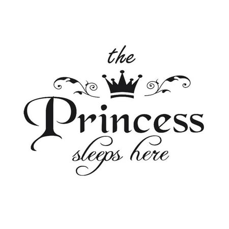 The Princess Letter Wall Stickers Children Living Room Decoration Art Girls Bedroom Wall Decal Wall Stickers