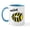 White/Blue Inside, variant on CafePress - Worker Bee' Mug - 11 oz Ceramic Mug - Novelty Coffee Tea Cup