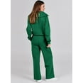 thumbnail image 5 of Franhais Women 2 Pcs Fall Sets Tracksuits Solid Color Sweatshirt and Drawstring Sweatpants for Activewear Workout Outfits Set, 5 of 9
