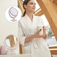 thumbnail image 3 of 1 espejo vintage de doble cara, redondo, de pie, giratorio, para maquillaje., 3 of 6