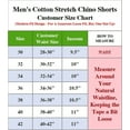 thumbnail image 5 of 3-Pack Men's Cotton Flex Stetch Chino Shorts (Sizes, 30-42), 5 of 5