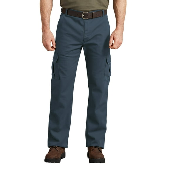 Dickies Men's FLEX Regular Fit Duck Cargo Pants | Durable Stretch Canvas Work Pants with Multiple Pockets & Reinforced Seams