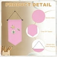 thumbnail image 3 of Uxcell Blank Canvas Banners, Pin Display Wall Banner for Home Decor, Pink, 3 of 7