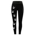 thumbnail image 6 of DHFJKG Rabbit Printed Easter Leggings For Women Mid Rise High Stretch Tight Pants Stylish Trousers, 6 of 6