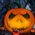 thumbnail image 3 of Halloween Inflatables Decor Outdoor Huge Inflatable Eyeball Pumpkin  Ghost Skull with Built-in LED Light 13 Changing Colors Blow Up Yard Decorations for Halloween Party, 3 of 10
