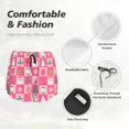 thumbnail image 4 of Rateoe Pink Christmas Cheer Printed 2 in 1 Women's Workout Shorts for Athletic Gym Running Shorts with Phone Pockets-XX-Large, 4 of 7