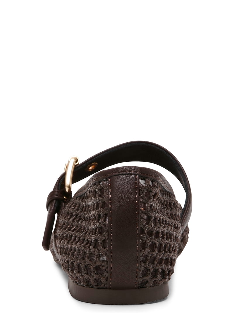 DV Dolce Vita Women's Mulaney Woven Mary Jane Flat - Walmart.com