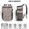 thumbnail image 3 of Travel Cooler Bag - Pioneer Flower Floral Print Pattern Camping Beer Cooler Backpack with Bottle Opener- Waterproof Insulated Picnic Backpacks - Cooler Bag for Beach, 3 of 6