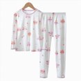 thumbnail image 5 of NOLDARES Toddler Boys Fall Outfits Cute Print Long Sleeve Pullover Top Elastic Waist Joggers Soft Clothes 2 Piece Set Size:7-8 Y,White, 5 of 8