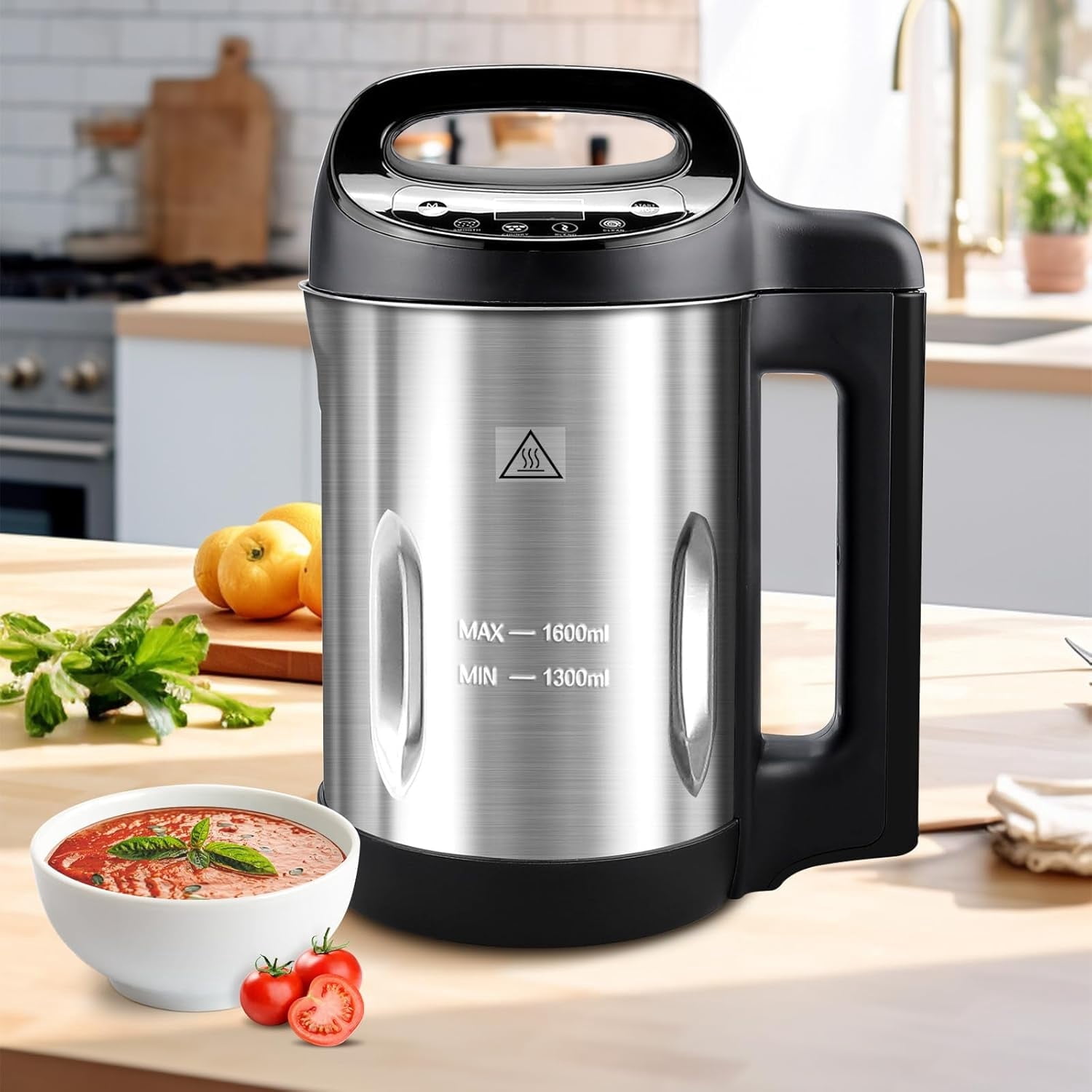 1.6 L 4 in 1 Soup Maker Black