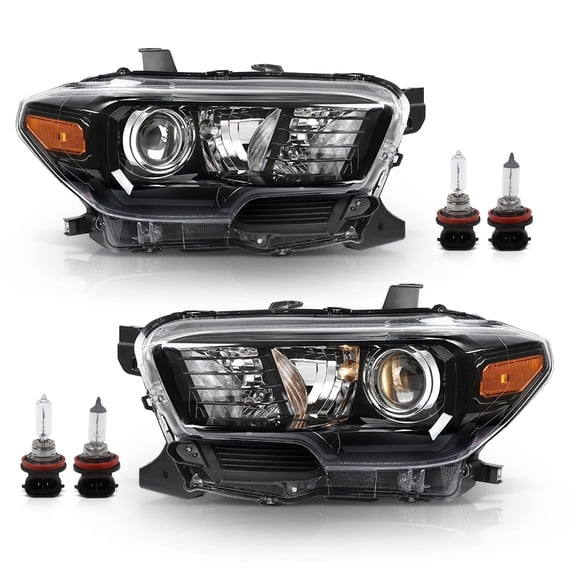 Clear Projector Headlights Headlamps w/ LED DRL Fit For 2016-2023 Toyota Tacoma