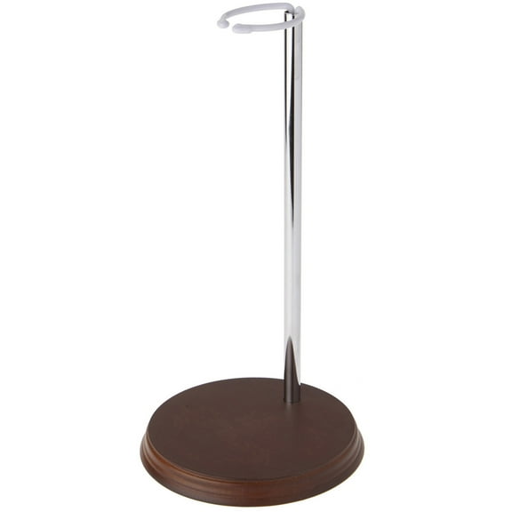 Bard's 54-0055 Chrome and Wood Doll Stand, Fits 22 to 32 inch Slim Waist Dolls, Waist is 1.75 to 2.25 inches Wide