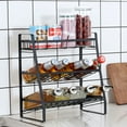 thumbnail image 4 of Storage Rack for Counter Seasoning Condiment Rack Storage Rack Kitchen Counter Rack Black, 4 of 5