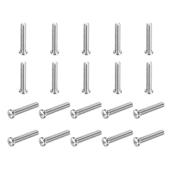 Uxcell M4x22-0.7mm Pan Head Machine Screws, Phillips Drive for Computers, 50 Pcs