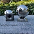 thumbnail image 4 of RENACLIPY Polished Smooth Shiny Reflective Globe Stainless Steel Ball Decor 1Pack, 4 of 8