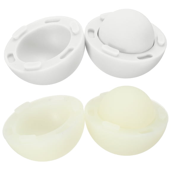 2 Set Laptop Cooling Pad, Portable Laptop Cooler Ball Silicone Round Stand Ergonomic Small Universal Heat Dissipation Feet Riser Anti-Slip for Computer Notebook Desk, Green, White