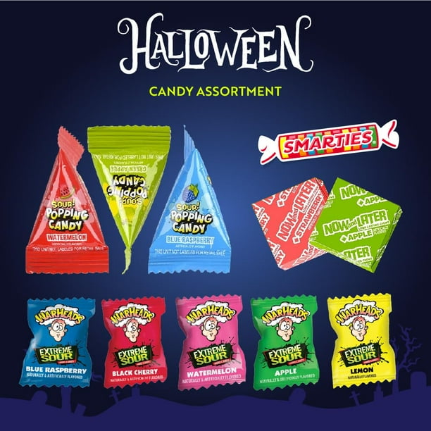 Office Breakroom Candy: Warheads, Smarties, Now and Later