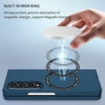thumbnail image 3 of Magnetic Phone Case for Samsung Galaxy Z Fold4 Compatible for Magsafe, Military-Grade Shockproof Protective Case with Built-in Magnet Circle for Samsung Galaxy Z Fold 4, MS Navy Blue, 3 of 18
