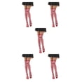 thumbnail image 1 of Qarigey Calcetines hasta el muslo de talla grande a rayas de 2 piezas Transpirabilidad Cómodo Cálido Medias de manguera fáciles de combinar Type2 NO2, 1 of 6