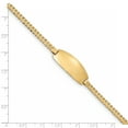 thumbnail image 3 of 14ky Oval ID Curb Bracelet (Weight: 5.95 Grams, Length: 7 Inches), 3 of 3