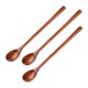 thumbnail image 2 of Cucharas para Mezclar de Madera de 6 Piezas, Cucharas para Servir de Sopa de Cocina, Cucharas de Cocina de Manejar para Cocina, Agitar, Servir, Cocinar, 2 of 5