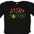 thumbnail image 4 of Inktastic Feliz Navidad Christmas Boys or Girls Long Sleeve Baby Bodysuit, 4 of 5