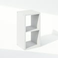 thumbnail image 2 of Furinno Cubic Open Back Multipurpose Clothing & Closet Storage Organizer Shelf, 2-Cube, White, 2 of 6