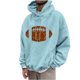 thumbnail image 2 of Sudadera con capucha para hombre, estilo casual, con cuello redondo, estampado, manga larga, blusa de poliéster, 2 of 6