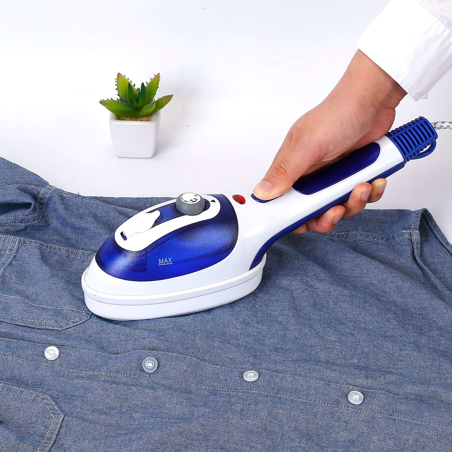 Portable Iron Garment Steamer Handheld Electric Steam Iron for Fabric Clothes Laundry, 800W