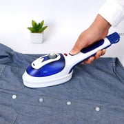800W Handheld Electric Steam, imounTEK100ML Tank Blue White Anti-Scalding Anti Dripping Portable Iron Garment Steamer Fabric Clothes Laundry Steam Brush with 3 Adjustable Steam