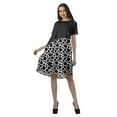 thumbnail image 4 of Moomaya Short Sleeve Dresses Women Scoop Neckline Printed Dresses With Pockets, 4 of 6