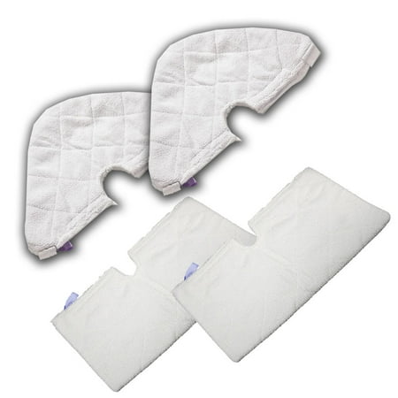 ESC ® Pack of 4 Standard Rectangular / Triangular Sharp Steam Poacket Mop Replacement Pocket Pads For Shark S3501 S3601 S3901 S3801CO