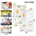 thumbnail image 6 of Yayeee 100% Cotton Hand Towels for Bathroom 16" x 28" Soft Absorbent Kitchen Towel, Rainbows Pattern, 6 of 7
