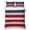 Dark Blue Bright Red, variant on Twin XL Quilt Set 68''x98'', Red 4th of July Lightweight Bedspread Coverlet Set with 2 Pillow Shams, Independence Day Blue White Star Fireworks Breathable All Season Quilt Bedding for Dorm/Guest Room