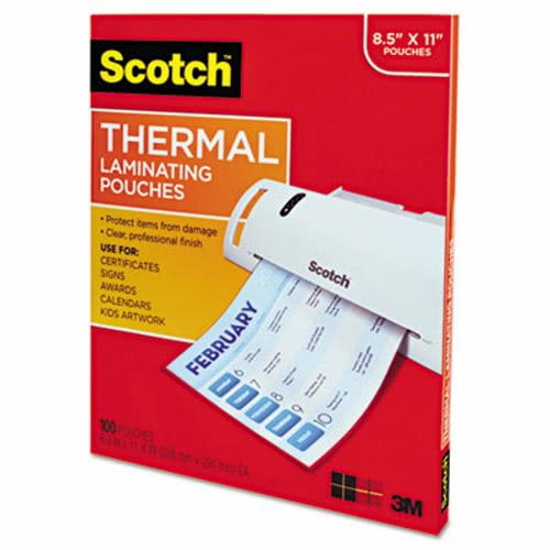 Scotch Letter Size Thermal Laminating Pouches, 100 Pouches Walmart