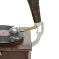 thumbnail image 5 of DecMode 19" x 27" Brown Wood Functional Gramophone with Record, 1-Piece, 5 of 9