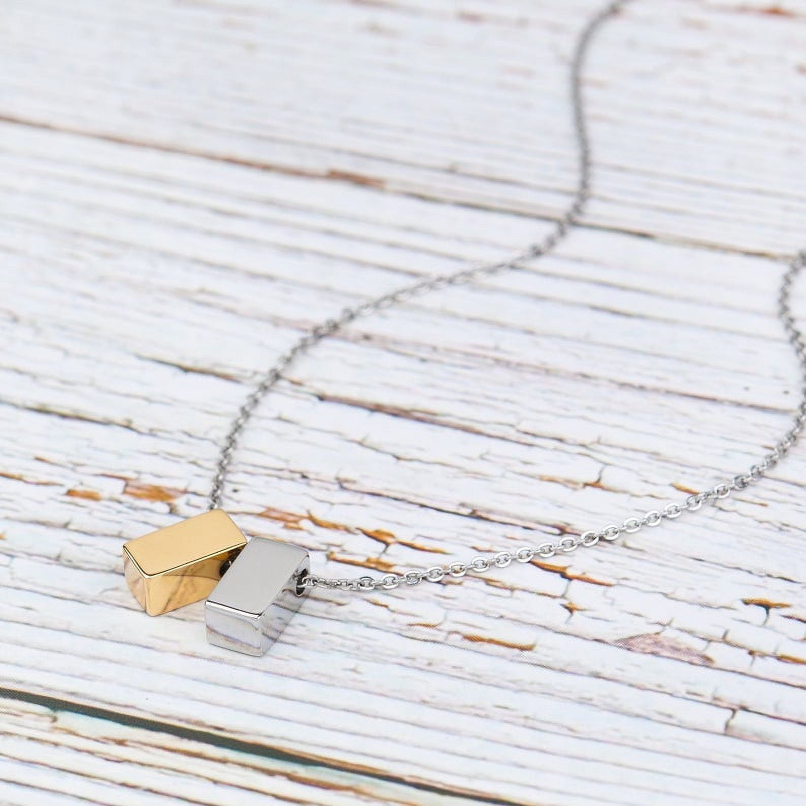 Personalized Mother of the Groom Card and Necklace, Mother of the Groom Wedding Day Gift, Mother's Day Jewelry Gift, Birthday Gift for Mother of the Groom [Silver-Gold, Personalized Card]