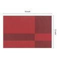 thumbnail image 4 of Unique Bargains Set of 8 Placemats for Kitchen Table Decor Red, 4 of 7
