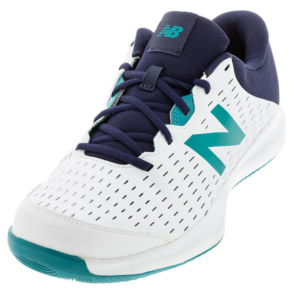 D Width Tennis Shoes White and Pigment 