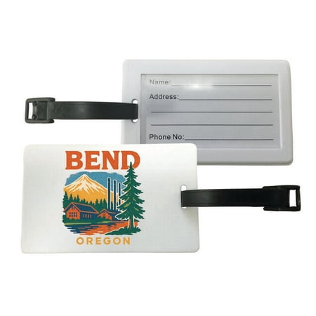 Bend Oregon Vintage Design Souvenir Luggage Tag