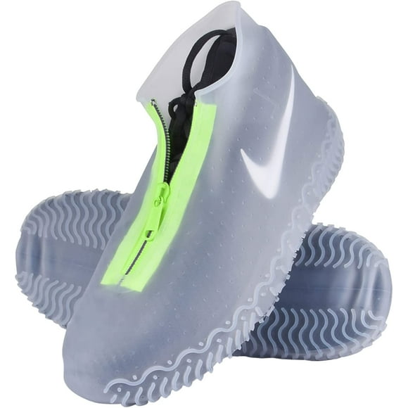Transparent - 1 Paire de Couvre-Chaussures Imperméables (L), Couvre-Chaussures en silicone Réutilisables avec Semelles Antidérapantes Renforcées, Adaptés pour la Pluie et la Neige.