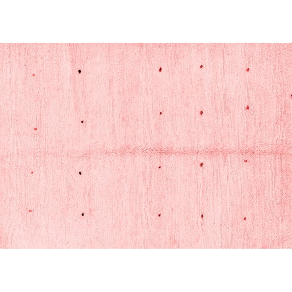 Ahgly Company Machine Washable Indoor Rectangle Solid Red Modern Area Rugs, 2' x 3'