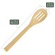 thumbnail image 4 of Utensilios de bambú para servir y cocinar - B17 - Cuchara de cocina ancha con ranuras - 5 piezas, 4 of 6