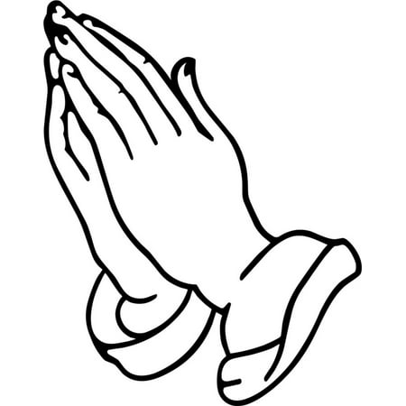 12 Inch Vinyl Decal - Custom Wall Decal Praying Picture Art House Living Room- Peel & Stick Sticker - Vinyl Wall Decal Size : 6 Inches X 12 Inches