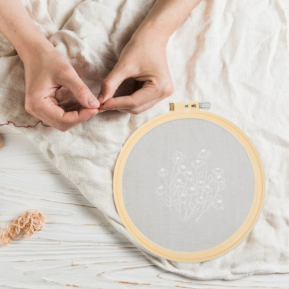 FRCOLOR  6 Pcs Embroidery Frames for Display Cross Stitch Stand Round Stitching Hooping Travel