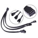 thumbnail image 3 of Kuymtek Cable de ventilador PWM de 4 pines Cable de extensión con funda negra divisora ​​de 1 a 3 vías Kuymtek Componentes de la computadora, 3 of 6