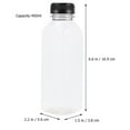 thumbnail image 2 of Shisuyan 12 Pcs Bouteilles à Jus en Plastique Vides Contenants Transparents Jus Lait Boisson Bouteilles Réutilisables, 2 of 8