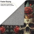 thumbnail image 4 of Dish Drying Mat, Classical Rose Crown Skull Highly Absorbent Drying Matt Kitchen Counter, Dish Mat Drying Pad Dishes Drainer Mats for Kitchen Counter or Sink, 16 x 18 inch, 4 of 6