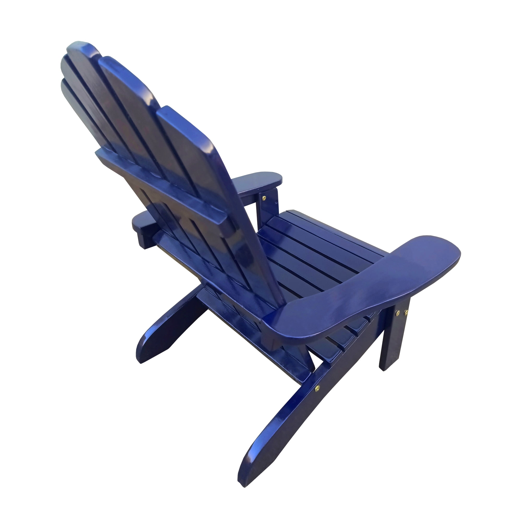Olurrisa Solid Poplar Wood Adirondack Chair White – Comfortable Patio/Porch/Deck/Garden Chair, Assembly Required